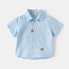 Camisas de Manga Corta para Niños, Verano Delgadas para Niños 2024 Nuevas Camisas a Cuadros, Moda y Tendencia para Niños Una Pieza Envío Directo