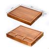 Tabla de Cortar de Madera, Tabla de Cortar Grande para Estirar Masa y Hacer Empanadas, Tabla de Cortar para Cortar Verduras y Carne, Tabla de Cortar con Cuadrículas, Se Puede Personalizar