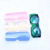 Gafas de lectura transparentes estuche de plástico para gafas miopía moda ligeras anti-presión montura con logo impreso nuevas [Fabricantes