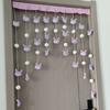Barra de Cortina Colgante Decorativa DIY Cortina de Partición Sin Perforaciones Cabeza Grande Kulomi Cortina de Puerta Hogar Corazón de Princesa de Alto Valor Cortina de Puerta
