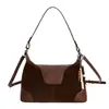 Moda Transfronteriza Bolso Portátil Tipo Empanada para Mujer Otoño 2025 Nuevo Bolso de Hombro Cruzado Retro de Contraste de Alta Calidad