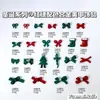 Las Decoraciones para Uñas de Aleación con Temática Navideña Son un Éxito de Ventas Transfronterizo, Incluyendo Rojo Ancla, Verde Navidad, Calcetines Lindos y Decoraciones de Uñas de Bastón