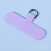 Parche de correa tejida para cordón de teléfono, morado rosa, correa tejida en forma de T, almohadilla con anillo D, clip para llaves de mochila, correa trasera para teléfono