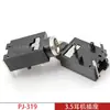 Socket de audífono de 3.5 mm PJ-319 enchufe horizontal para trípode cabeza metálica canal único y doble base hembra de cobre resistente a la temperatura