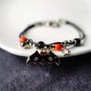 Europa y Estados Unidos pulsera de Halloween más vendida transfronteriza pulsera de calabaza nueva pulsera de cerámica naranja para festival de fantasmas al por mayor