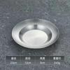 Cuenco para cangrejos de acero inoxidable estilo coreano, plato grueso tipo sombrero de paja, plato para el hogar, plato hondo para sopa, plato hondo para pasta, plato para ensalada