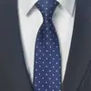 Corbata formal para hombre de 1200 agujas, cremallera perezosa en stock, 8 cm, fácil de tirar, corbata a rayas negras sin perforación