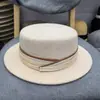 Estilo Nuevo Otoño e Invierno Sombrero Francés de Copa Plana y Ala Plana Sombrero Británico Retro de Ala Pequeña Sombrero Sencillo de Viaje para Hombres y Mujeres