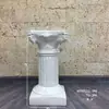 Casamento Coluna Romana Dourada Vaso de Flores Prateleira Guia de Estrada Listrado Europeu Troféu Fibra de Vidro Adereços de Casamento