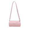 Moderna Bolso Suave para Niñas, Dulce Bolso de Hombro Cruzado para Axila, Bolso Cilíndrico Simple con Cadena para Llevar en la Mano