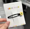 Presilhas de cabelo coloridas com um toque de luxo, presilhas de cabelo em formato de laço, presilhas de franja para meninas coreanas, presilhas laterais para cabelos soltos, presilhas de flor
