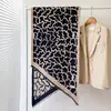 Novo Cachecol de Imitação de Caxemira com Estampa de Leopardo Outono e Inverno para Mulheres Fino de Lado Duplo Quente Comércio Exterior Transfronteiriço Lenço Cachecol para Ar Condicionado
