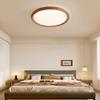 Luminária de Quarto Minimalista Estilo Chinês Novo Muguang 2025 Nova Cor de Nogueira Casual Espectro Completo Proteção Ocular Estudo Mestre Luminária de Quarto