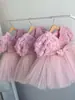 Vestido de Performance de Piano para Meninas Estilo Novo, Vestido de Daminha de Casamento, Vestido de Princesa de Um Ano para Menininha, Roupa de Performance para Crianças