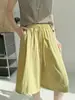 Pantalones de plata con estampado de seis puntos Verano Nuevo Holgado Rectos Casuales de Pierna Ancha Pantalones Deportivos para Mujer