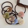 Candy Color Simple Hair Strap Faixa de borracha Corda de cabelo Coreia do Sul Mori Style Hair Ring Doce Cute Head Rope Ball Head