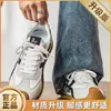 Zapatos de hombre estilo alemán, nueva colección de primavera 2026, zapatillas deportivas casual, antideslizantes, estilo Forrest Gump, versátiles para adolescentes, zapatillas de lona con suela blanda