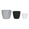 Vaso de Flores de Melamina em Formato de Sarja Imitação de Porcelana para Uso Doméstico, Vaso Verde Criativo Simples e Luxuoso para Plantas Grandes de Mesa, Vaso de Flores de Imitação de Porcelana
