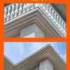 Moldes para Molduras de Aleros de Segundo y Tercer Nivel Estilo Chino, Líneas Decorativas para Muros Exteriores de Doble Párpado, un Juego Completo de Líneas de Columnas Romanas Estilo Europeo