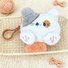 Nuevo Llegada Redonda Adorable Capibara Peluche Billetera para Monedas Colgante de Bolsa de Capibara para Hombres y Mujeres Almacenamiento Estilo No Chirriante