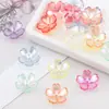 Cuentas espaciadoras de flor cósmica color AB acrílicas transparentes para horquilla de pelo DIY accesorios para el cabello cuentas joyería hecha a mano accesorios de cuentas espaciadoras