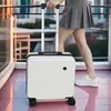 Maleta de Mano de 18 pulgadas para Hombres y Mujeres, Estilo Horizontal, Se Puede Llevar en el Avión, No Necesita Equipaje Documentado, Pequeña, Ligera, con Asa Extensible y Candado de Combinación, Forma Cuadrada, 20