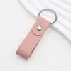 Llavero Creativo de Cuero PU Transfronterizo para Llave de Coche Personalizado Simple para Bolsa Accesorios de Coche Almacenamiento Regalos de Empresa