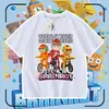 Robo Transfronterizo Cerebro Podrido Ciclista Roba Cerebro Rojo Suplementos Potenciadores de Cerebro para Niños y Niñas Camisetas de Manga Corta