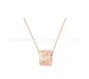 Collar de panal Shangmei para mujer, artesanía CNC en oro V, chapado en oro de 18 quilates, oro rosa, diseño de cintura delgada, cadena de panal de alta gama para la clavícula