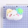 Nuevo Trébol de Cuatro Hojas de Dibujos Animados Gatito de la Suerte Expresión Linda Colgante DIY Llavero Accesorios para el Cabello Bolsa de Estudiante Venta al por Mayor