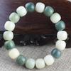 Pulsera de raíz de Bodhi creativa personalizada al por mayor de fábrica, cuentas de barril verde degradado, joyería casual, pulsera para pareja para hombre y mujer, regalo