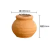 Mini Vasinho de Polegar de Cerâmica Vermelha de Bolso Absorvente de Água Respirável Pequeno Vaso para Planta Suculenta Flor Vasos de Jardim Miniaturas