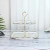 Estilo Ins Escandinavo Criativo Prato com Borda Dourada Prato Transparente Prato de Jantar Irregular Prato de Frutas Secas Prato de Lanches Prato de Sobremesa