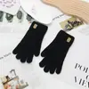Guantes Cálidos Estilo Coreano para Invierno, Engrosados para Ciclismo, Separados por Dedos, a Prueba de Frío, Felpa de Cristal de Terciopelo para Pantalla Táctil, Lindos para Mujer Estilo Nuevo