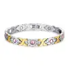 Pulseras Magnéticas Desmontables de Moda de Estilo Europeo y Americano de Venta Caliente Transfronteriza Temu Pulseras Magnéticas con Incrustaciones de Diamantes para Hombre y Mujer Venta al por Mayor