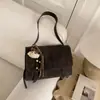 Bolso Pequeño Cuadrado de Alta Apariencia Retro de Gran Capacidad para Viajes Diarios Estilo Coreano Perezoso Bolso de Hombro Cruzado Nuevo Invierno 2025