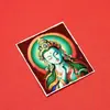 Tara Verde Buda da Medicina Xizang Semi-Feito à Mão Pintado à Mão Areia Grossa Maitreya Pintura Thangka Tela Pingente Atacado