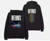 Deftones 2025 Gira Norteamericana Sudadera con Capucha Negra Transfronteriza Nueva Sudadera con Capucha