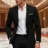 Trajes Formales de Negocios para Hombre de Venta Caliente en Comercio Exterior Transfronterizo, Chaqueta Blazer Casual Ajustada de Moda Juvenil Estilo Coreano para Hombre