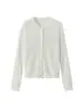 Cárdigan de punto de lana para mujer, nueva colección otoño/invierno 2026, corte holgado, versátil, adelgazante, de manga larga, top simple de color liso
