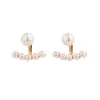 Corea del Sur Dongdaemun compra los mismos pendientes femeninos súper hada mini pendientes de perlas temperamento elegante pendientes que combinan con todo