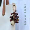 Cáscara de Fruta Natural Campana de Mano Bolso Colgante Campana Colgante Campana de Viento Sanadora Colgante Planta Natural Colgante para Coche Bolsas Colgantes Venta al por Mayor