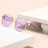 2025 novos óculos de sol ovais transfronteiriços amazon lentes quentes redondos metal óculos de sol da moda homens e mulheres