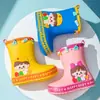 Botas de lluvia creativas DIY para niños niñas niños nuevo jardín de infantes bebé zapatos impermeables botas de lluvia antideslizantes para niños
