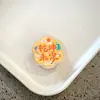 Clipes de acrílico PP em formato de flor com palavras de bênção, clipes de lanche PPJ com texto inspirador fofo