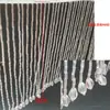 Tubo Colgante de Encaje de Cristal con Cuentas de Alta Resistencia de 15 cm Cubo Largo Accesorios para Vestidos de Novia Ropa Accesorios de Bricolaje