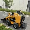 Cargadora Compacta Multifuncional Gasolina Tracción en las Cuatro Ruedas Hogareña Eliminación de Estiércol Vehículo Agrícola Cría Diésel Obra Carretilla Elevadora
