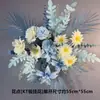Nova decoração de casamento flor artificial de casamento teto flor artificial flor de plástico fileira de chão guia de flores arranjo de flores palco T
