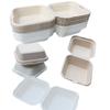 Caja de Almuerzo Desechable Hamburguesa Sushi Caja de Snacks Pulpa Caja para Hornear Pastel Caja de Almuerzo para Microondas Caja Esfera Verde