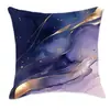 Funda de almohada de mármol morado de ensueño transfronteriza, funda de almohada de cintura para sofá, decoración de dormitorio y oficina en casa